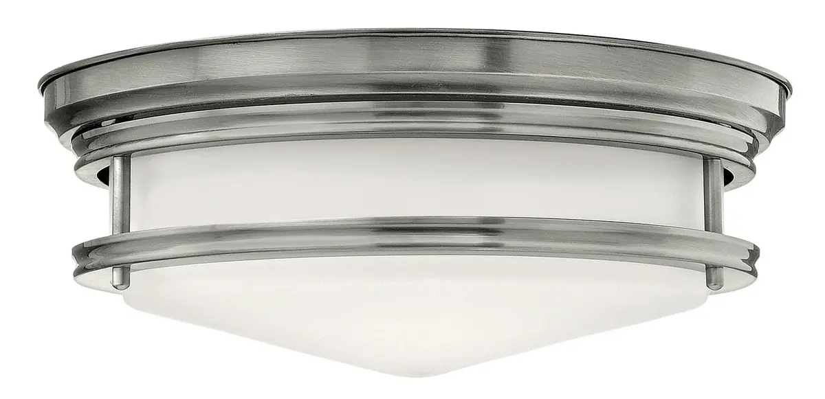 Hadley Led Flush Mount In Antique Nickel 1