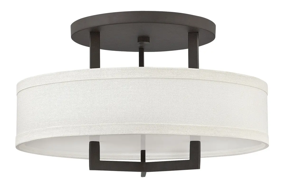 Hampton Led Semi-Flush Mount In Buckeye Bronze 1