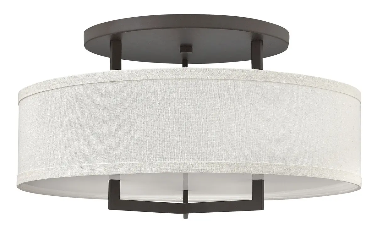 Hampton Led Semi-Flush Mount In Buckeye Bronze 1