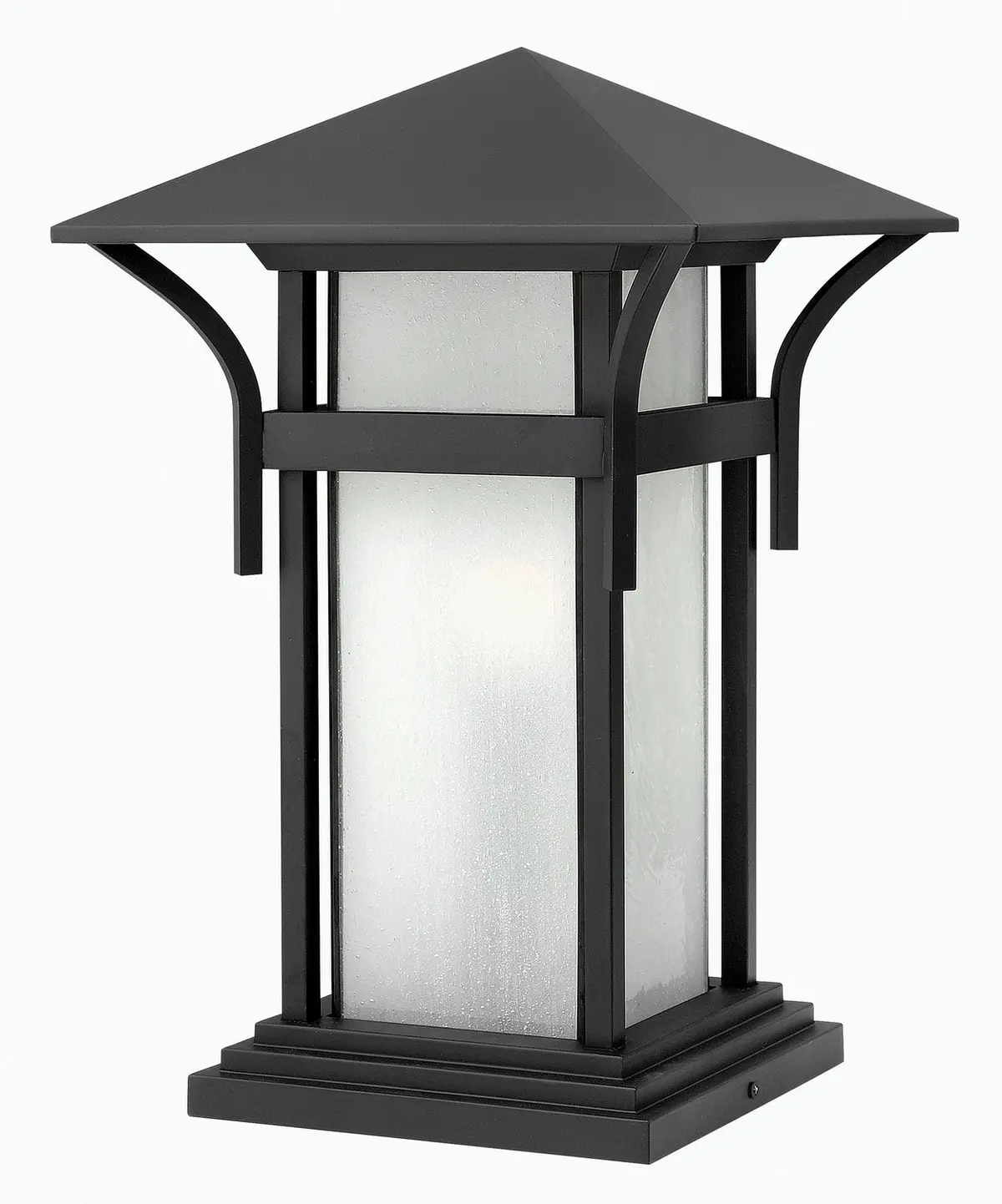 Harbor Led Pier Mount In Satin Black 1
