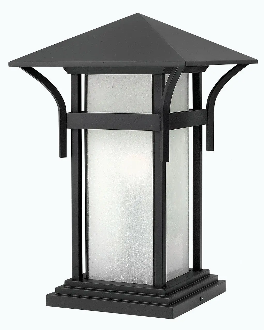 Harbor Led Pier Mount In Satin Black 1
