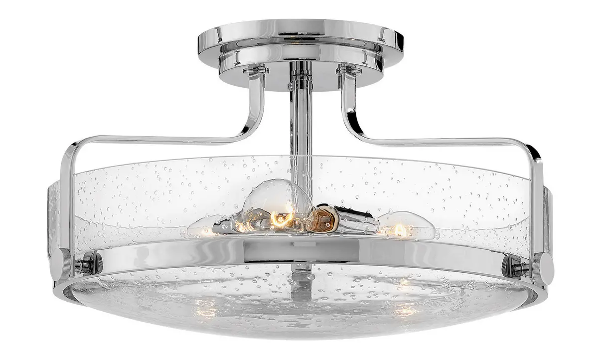 Harper Led Semi-Flush Mount In Chrome 1