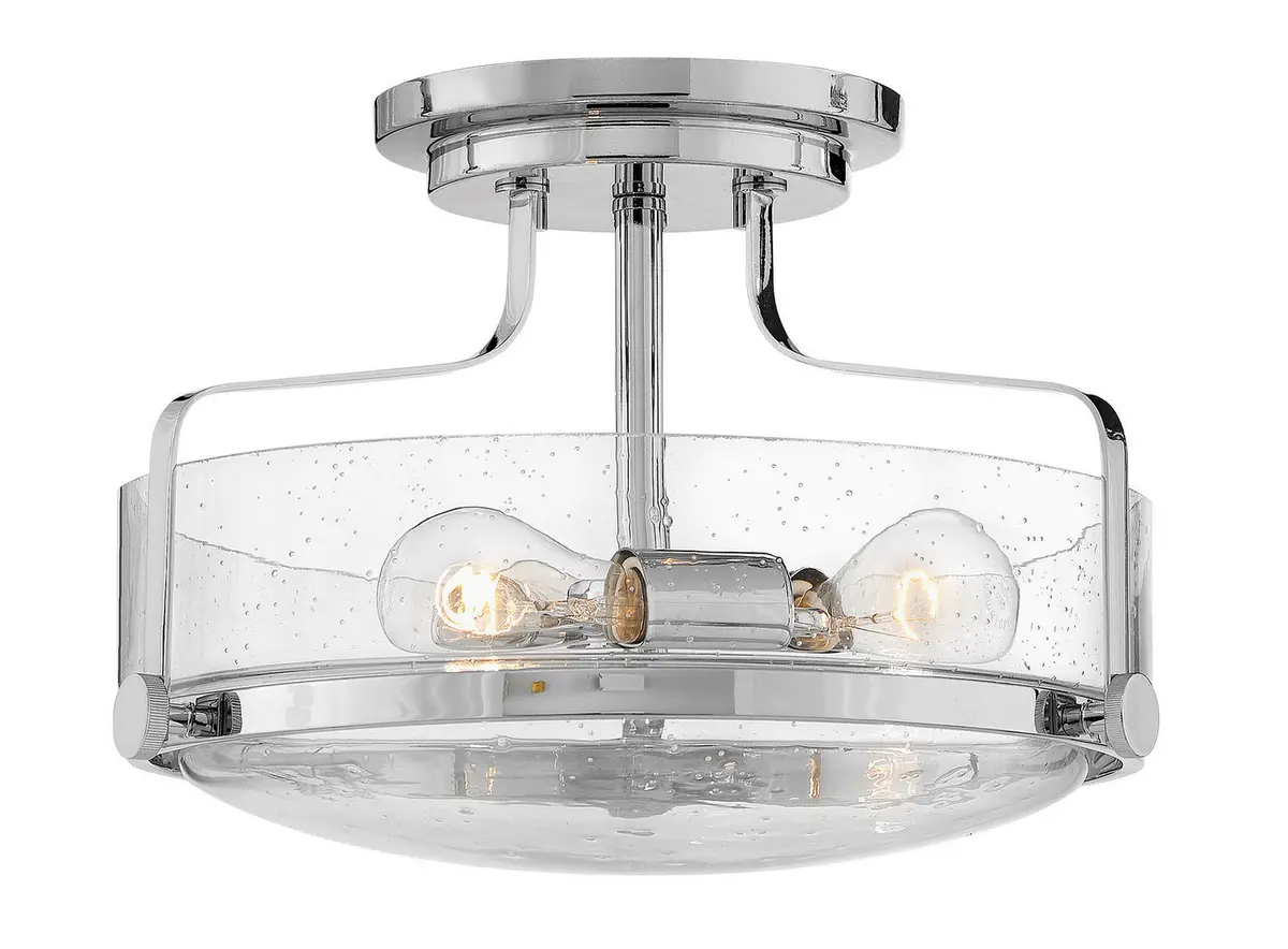 Harper Led Semi-Flush Mount In Chrome 1