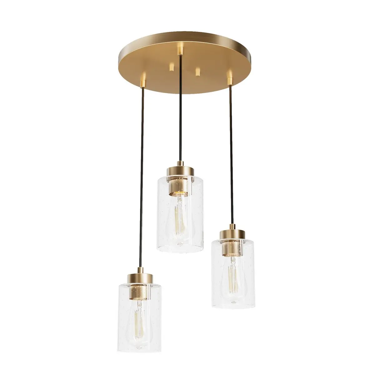 Hartland Three Light Cluster In Alturas Gold 1
