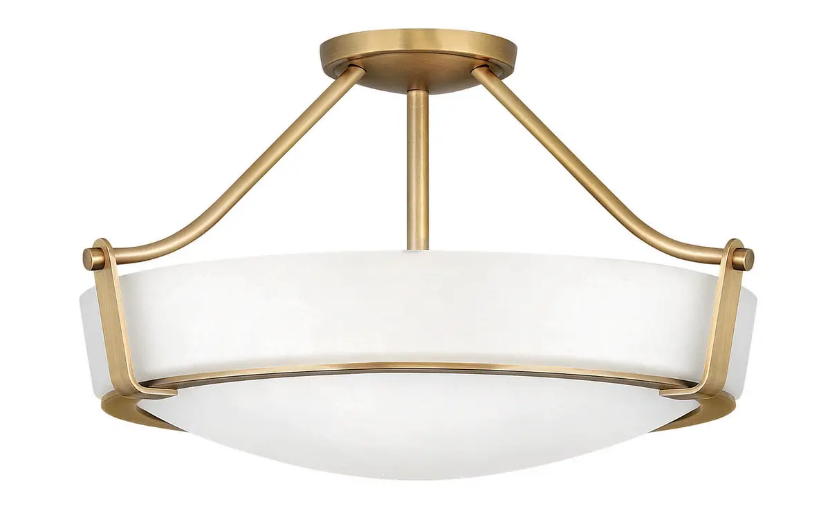 Hathaway Led Foyer Pendant In Heritage Brass 1
