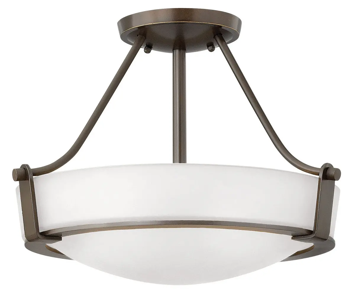 Hathaway Led Semi-Flush Mount In Olde Bronze 1