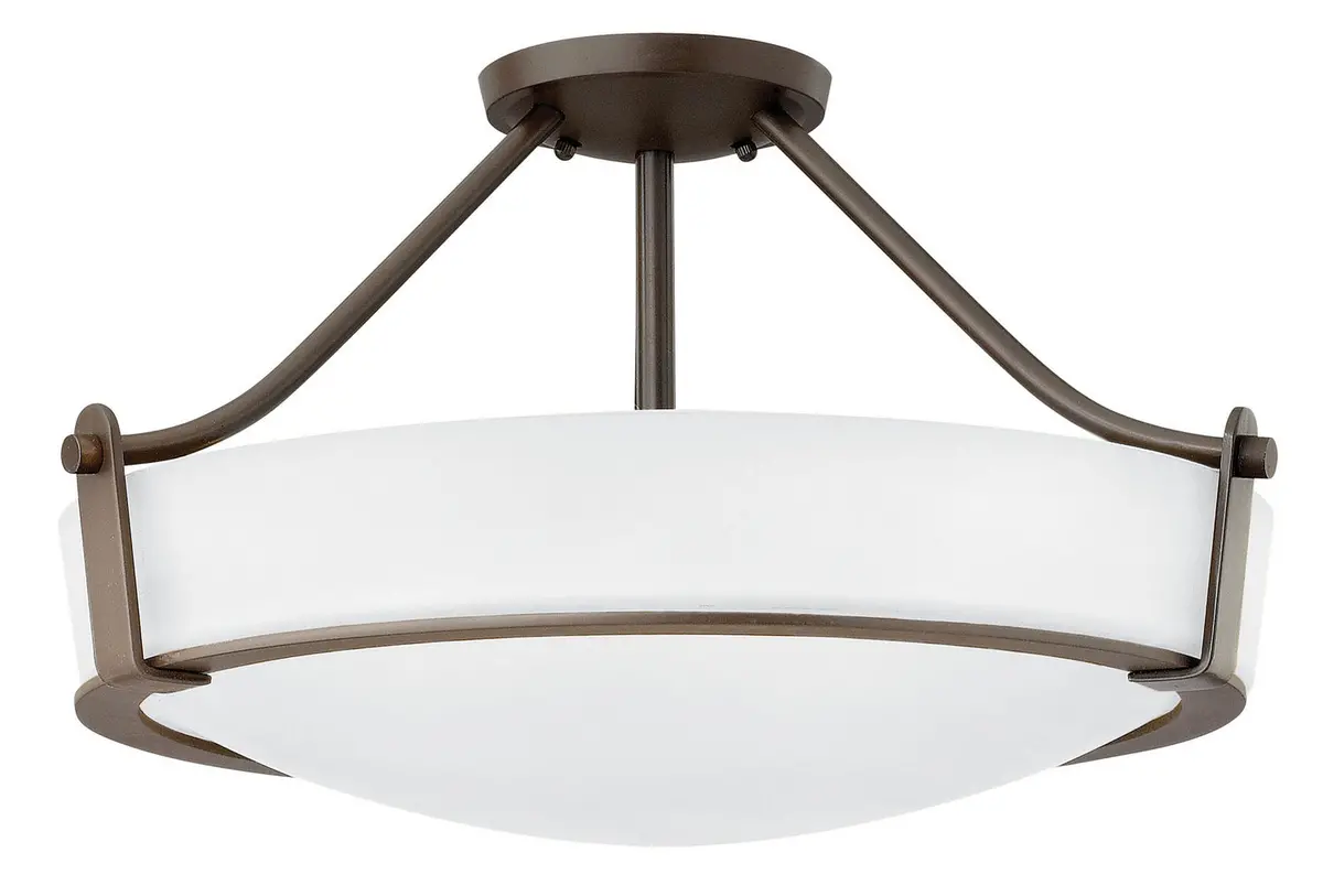 Hathaway Led Semi-Flush Mount In Olde Bronze 1