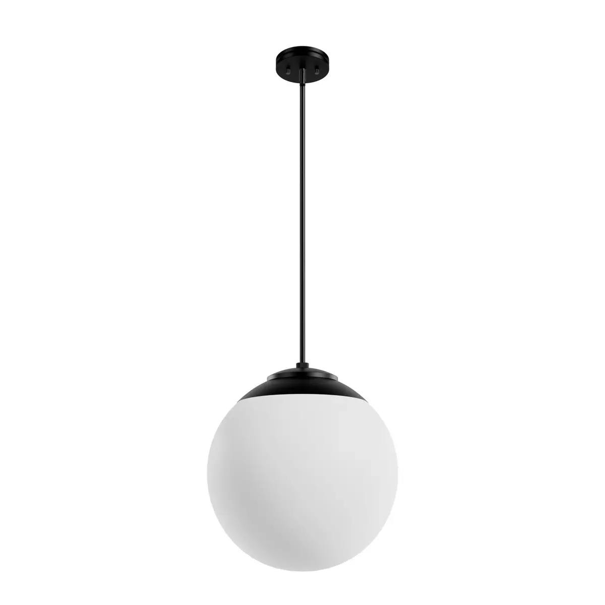 Hepburn Three Light Pendant In Matte Black 1