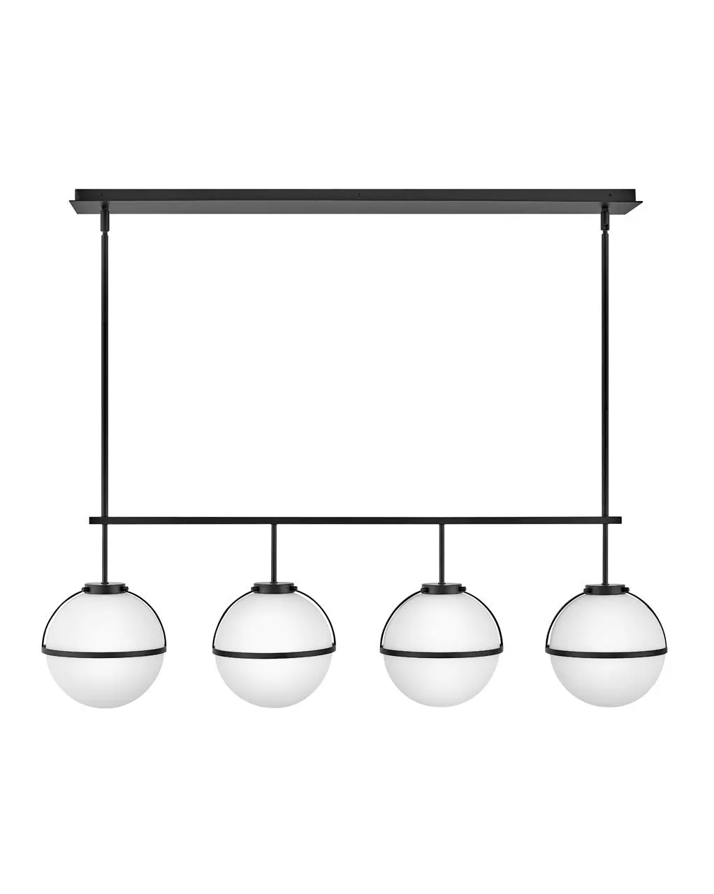 Hollis Led Linear Chandelier In Black 1