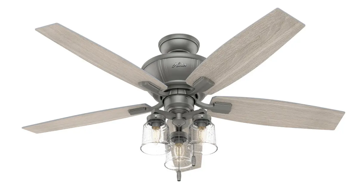 Hunter Fan Charlotte 52" Indoor Pull Chain Ceiling Fan 10.5W Led 2