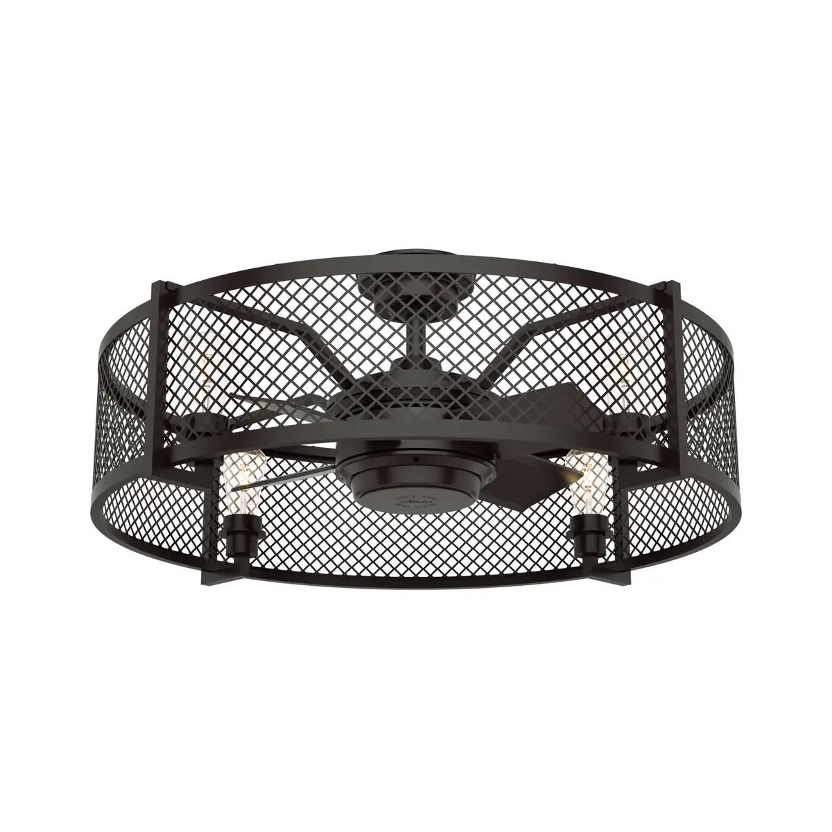 Hunter Fan Fennec 23" Fandelier Ceiling Fan With 21W Led And Wall Control In Noble Bronze 1