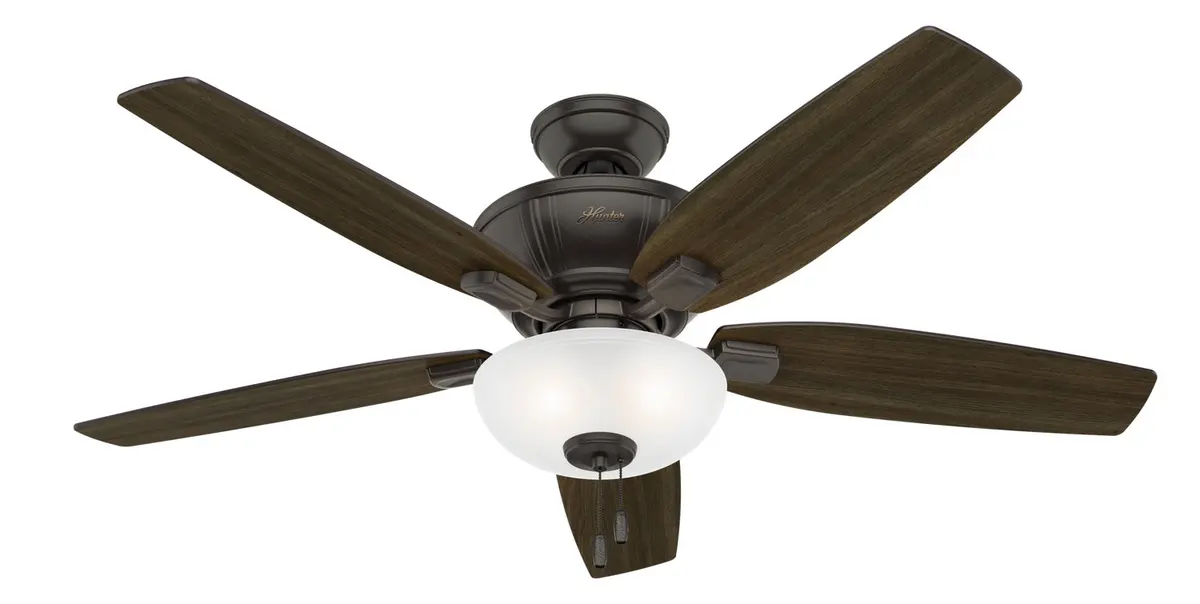 Hunter Fan Kenbridge 52" Pull Chain Ceiling Fan With 27W Led In Noble Bronze 1