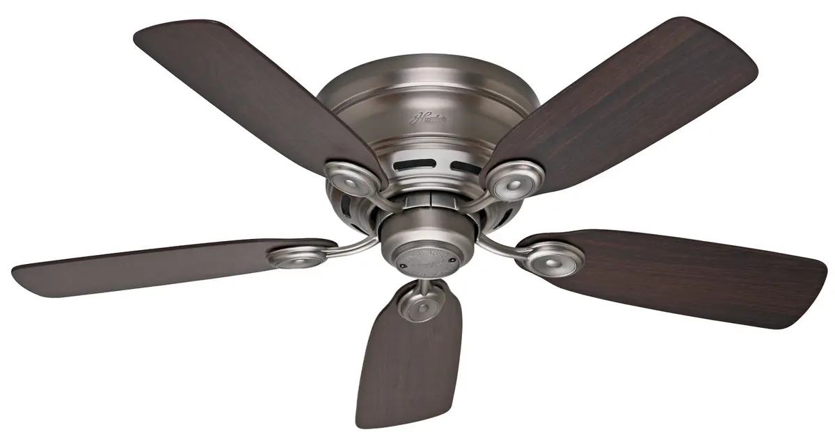 Hunter Fan Low Profile Iv 42" Indoor Flushmount Pull Chain Ceiling Fan 1