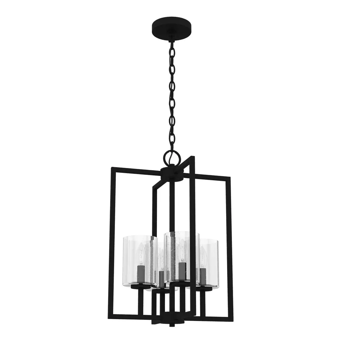 Kerrison Four Light Pendant In Natural Black Iron 1