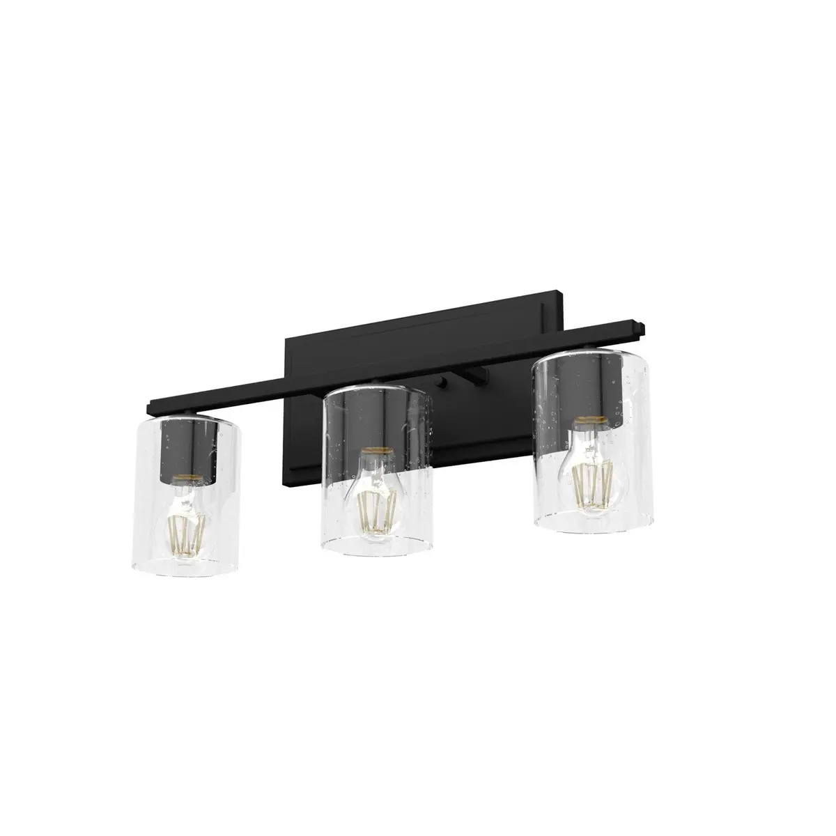Kerrison Three Light Vanity In Natural Black Iron 1