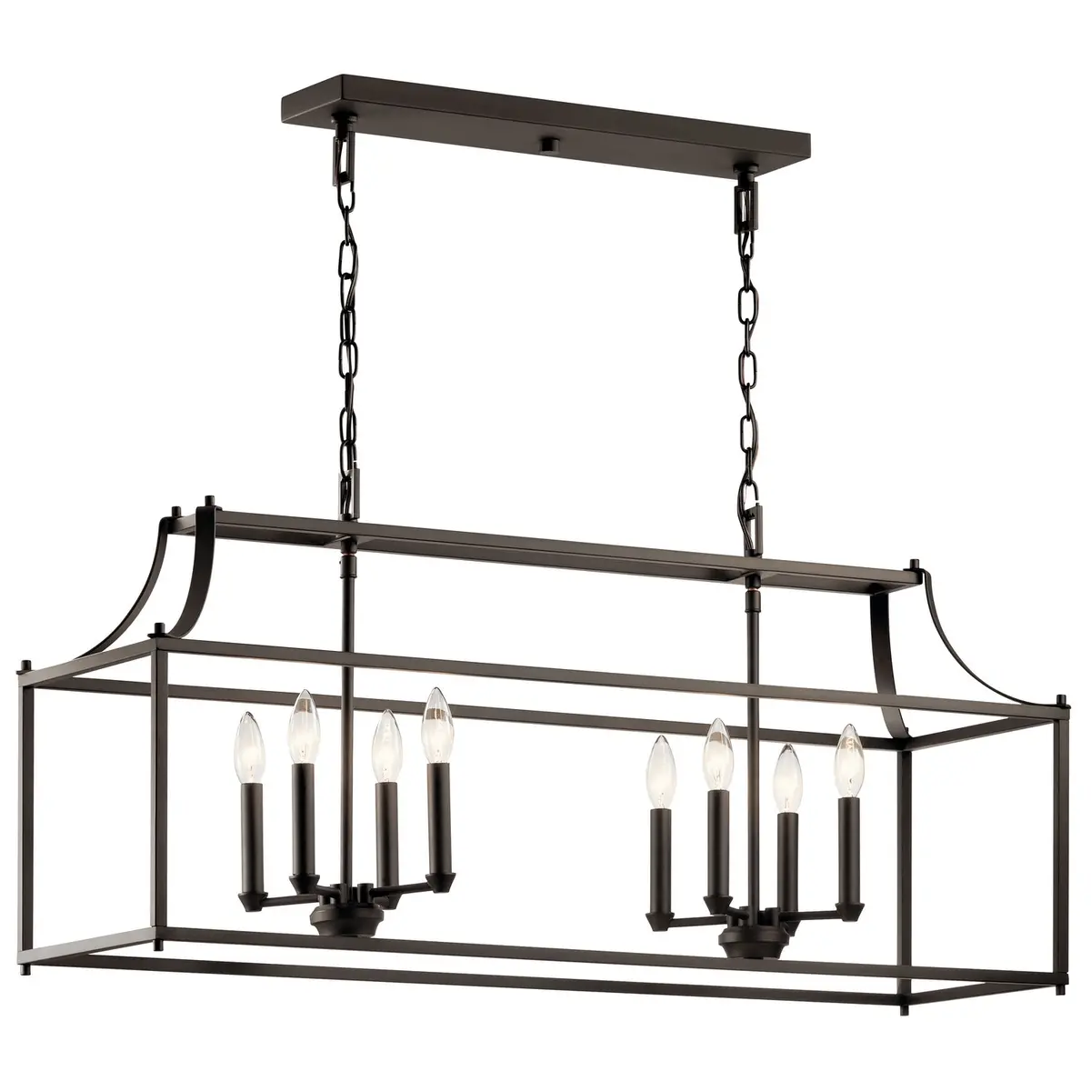 Kichler Eight Light Linear Chandelier 1