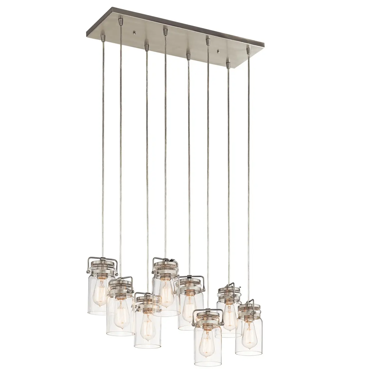 Kichler Eight Light Linear Chandelier 1