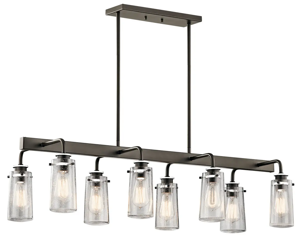 Kichler Eight Light Linear Chandelier 1