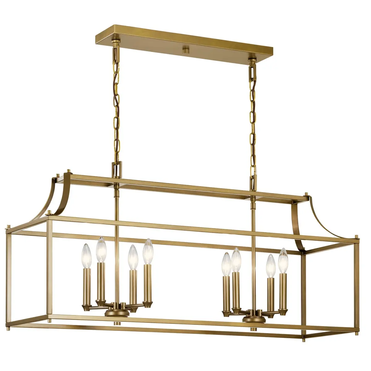 Kichler Eight Light Linear Chandelier 1
