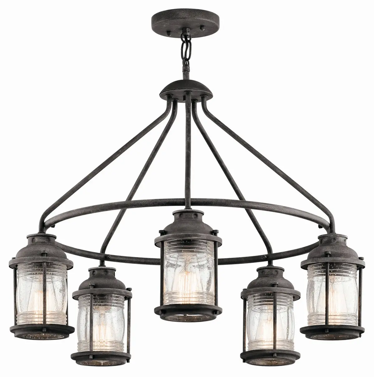 Kichler Five Light Outdoor Chandelier 1