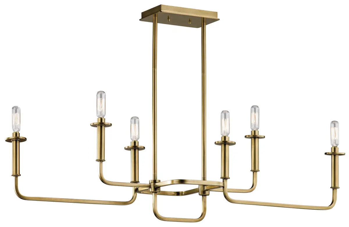 Kichler Six Light Linear Chandelier 1
