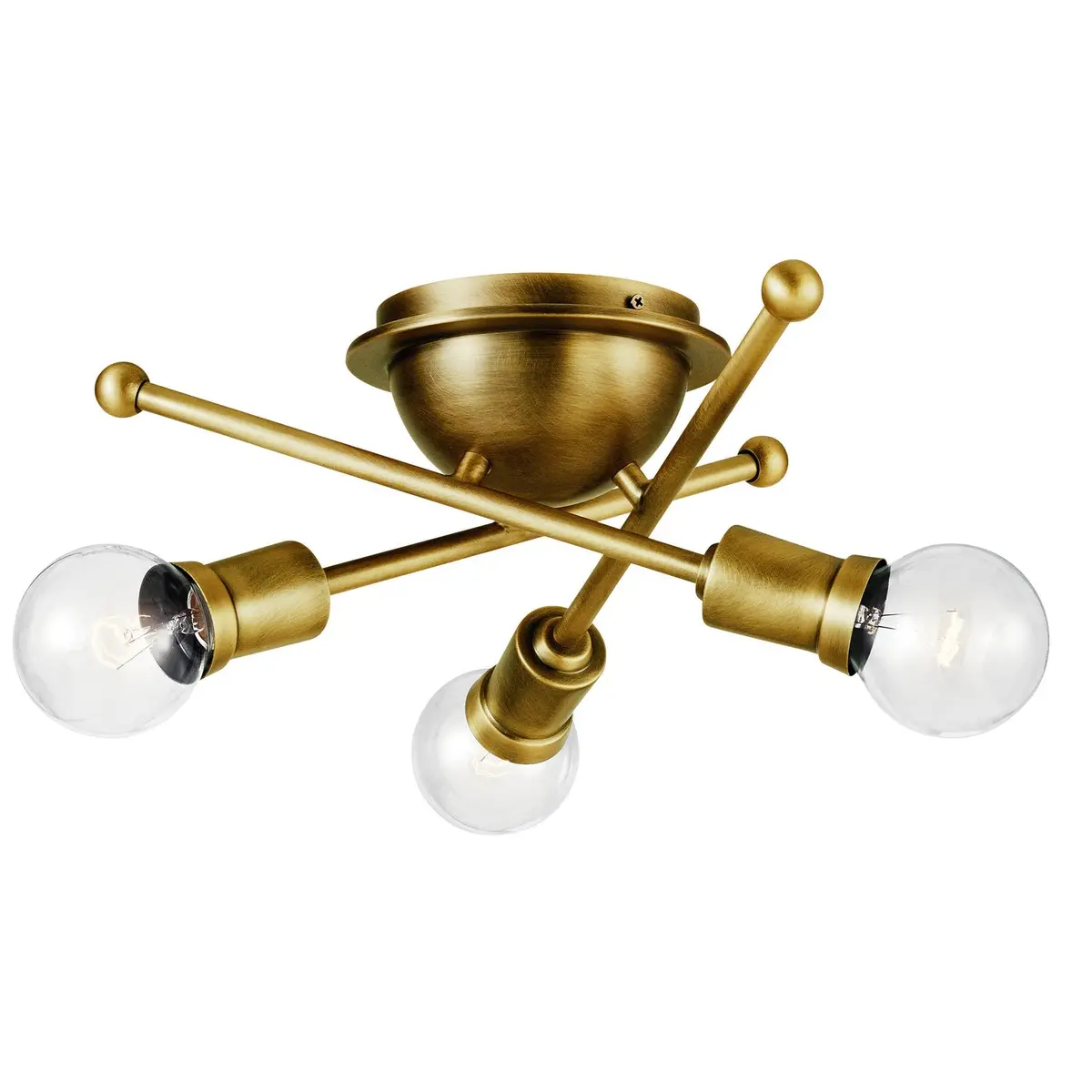 Kichler Three Light Flush Mount 1