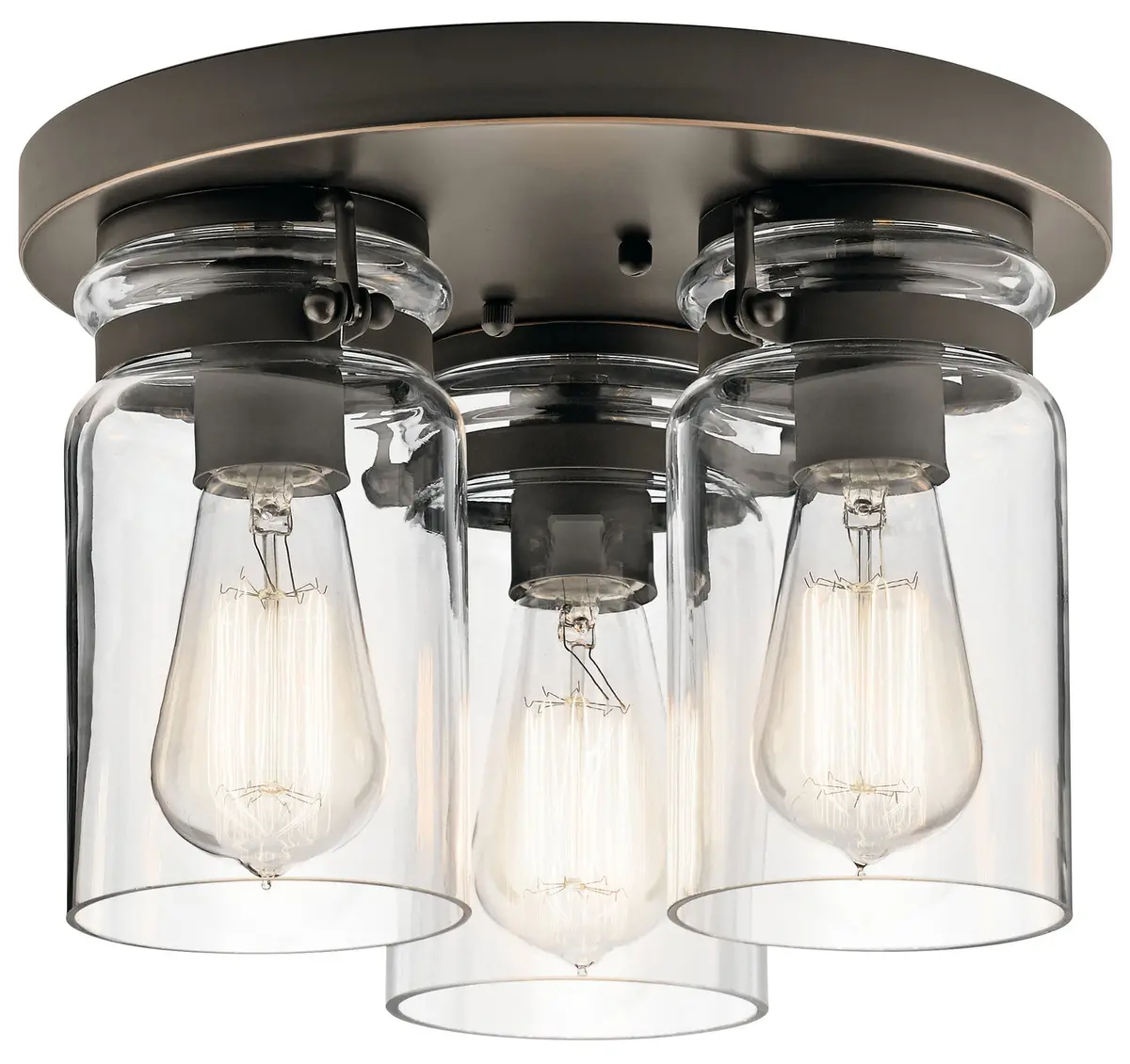 Kichler Three Light Flush Mount 1