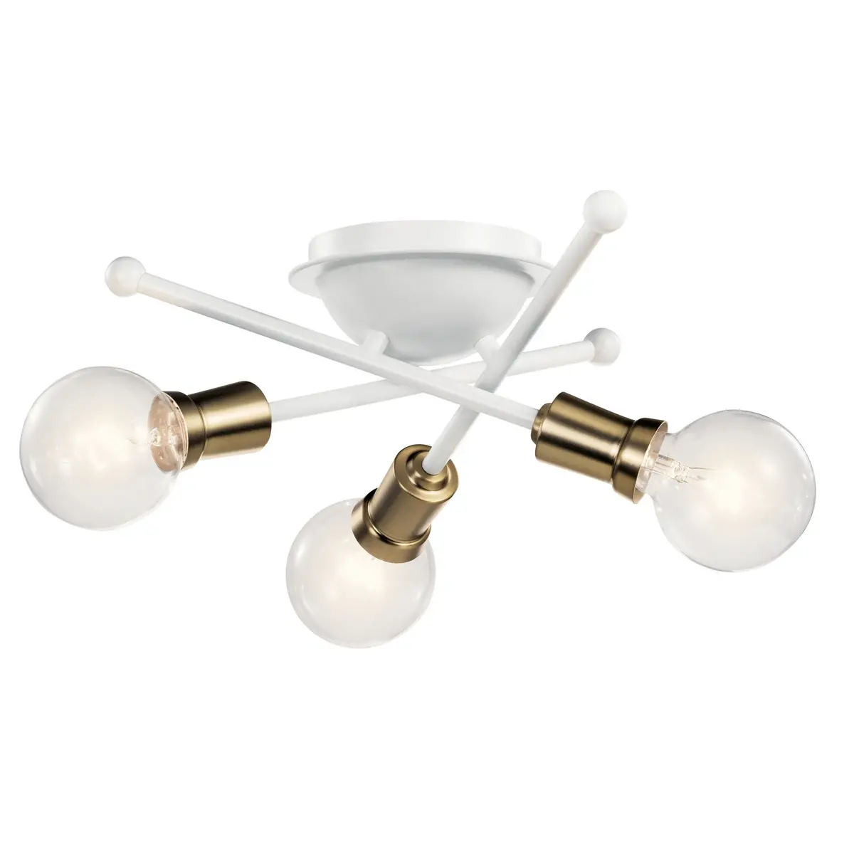 Kichler Three Light Flush Mount 1