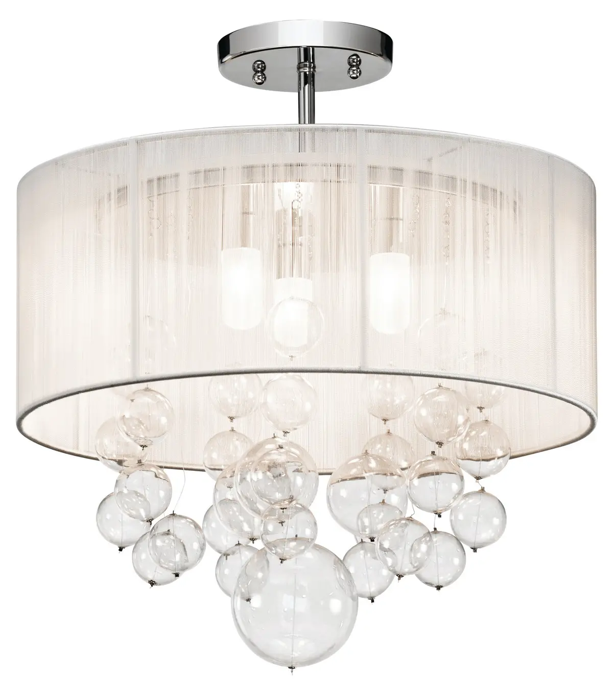 Kichler Three Light Semi Flush Mount 1