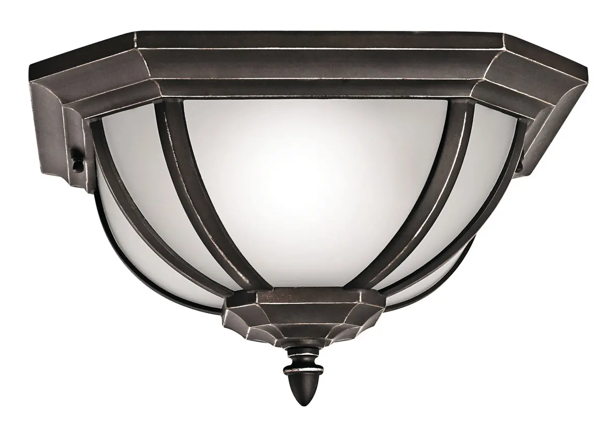 Kichler Two Light Outdoor Flush/Semi Flush Mount 1