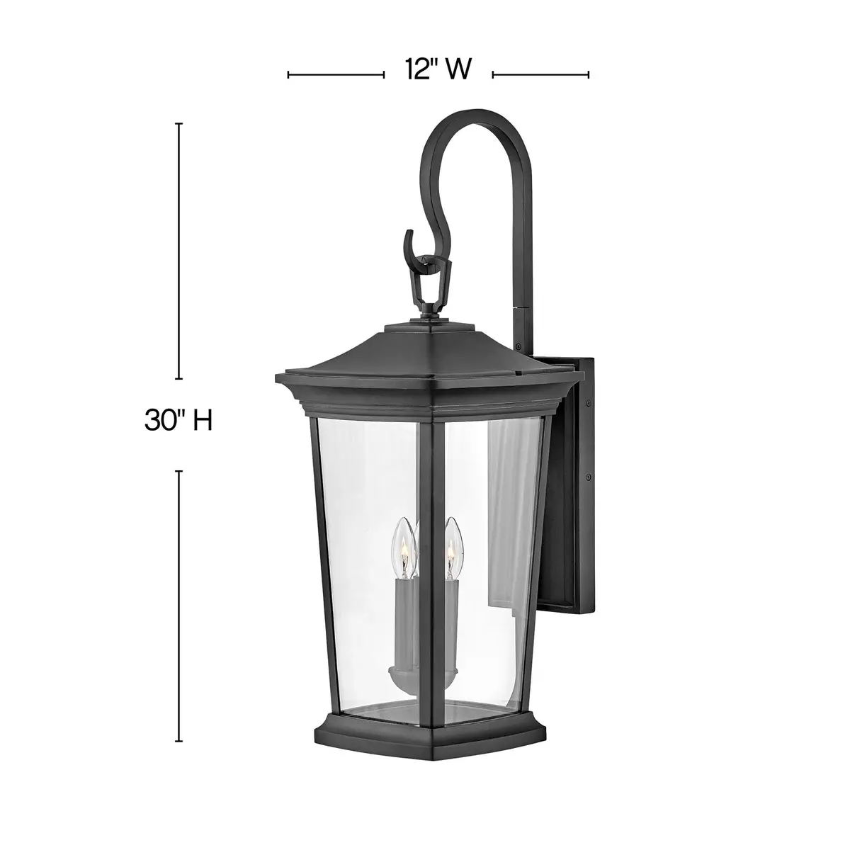 Bromley Led Wall Mount In Museum Black 2