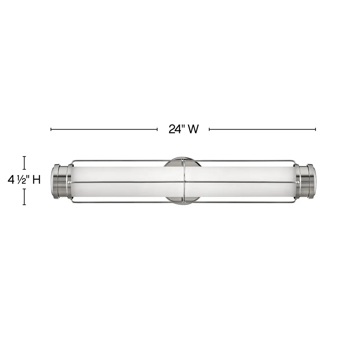 Saylor Led Wall Sconce In Polished Nickel 2