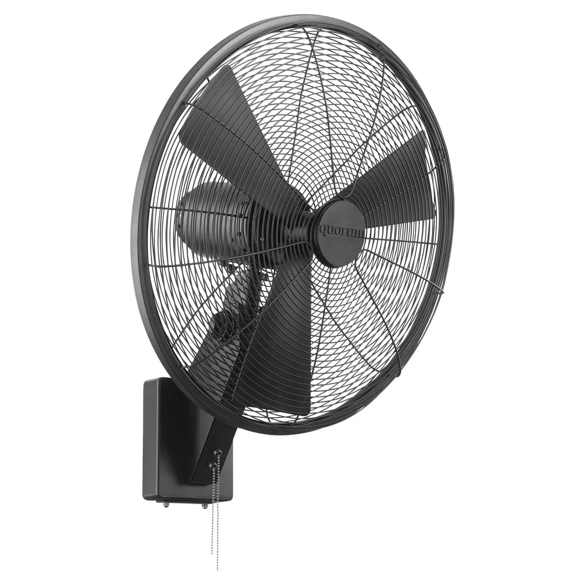 Quorum Impulse 20" Indoor/Outdoor Wall Fan In Matte Black 2