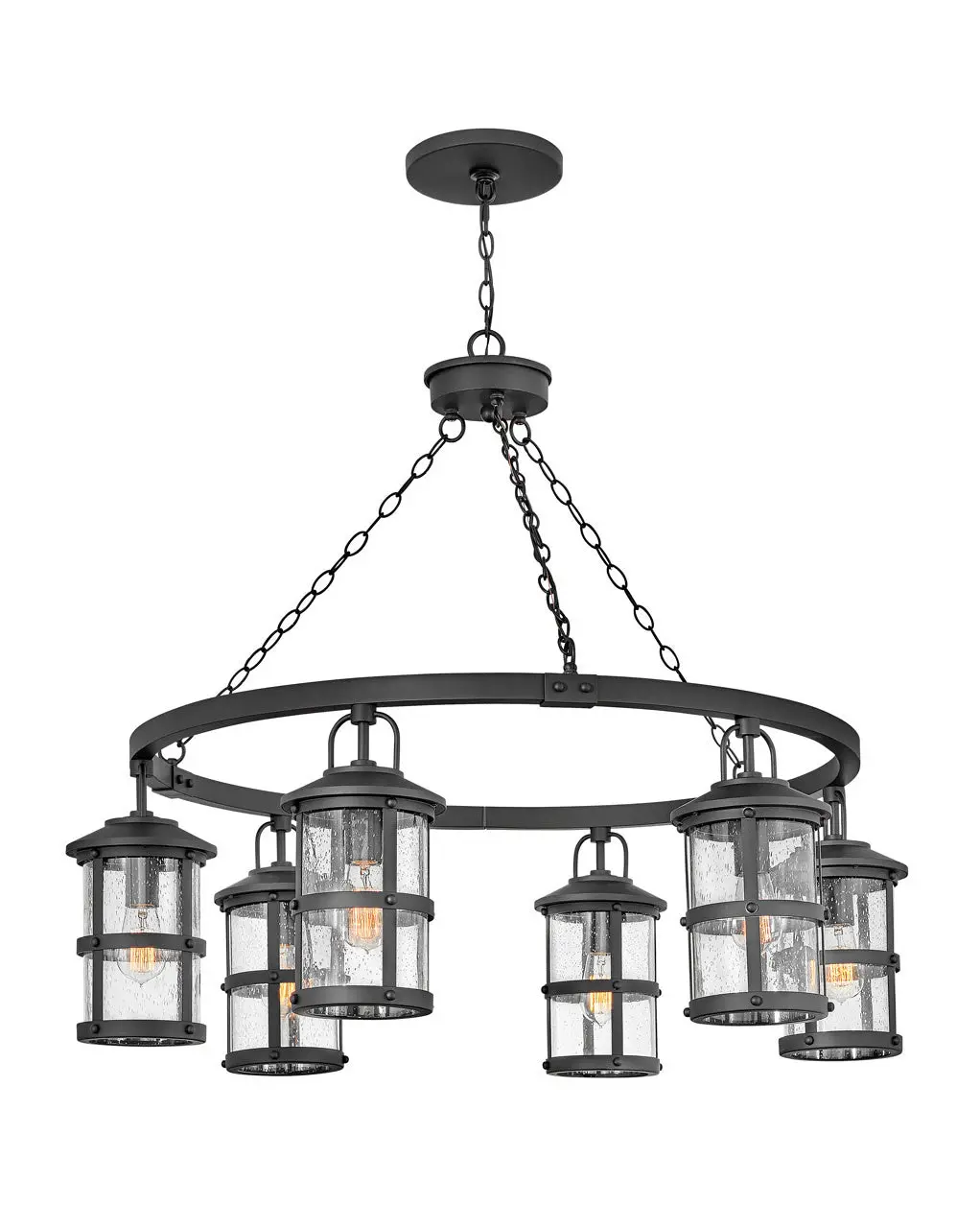 Lakehouse Led Lantern In Black 1
