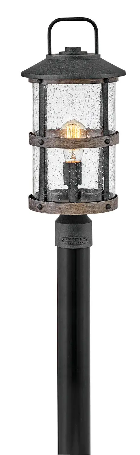 Lakehouse Led Outdoor Lantern In Aged Zinc 1