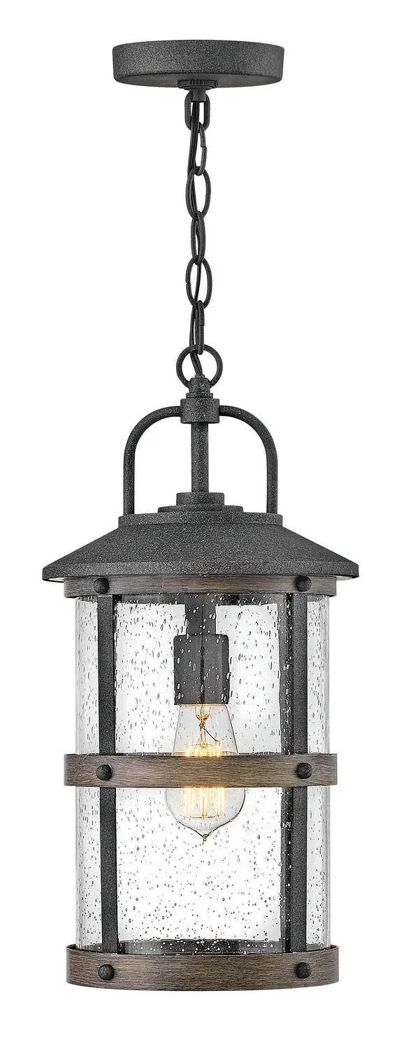 Lakehouse Led Outdoor Lantern In Aged Zinc 1