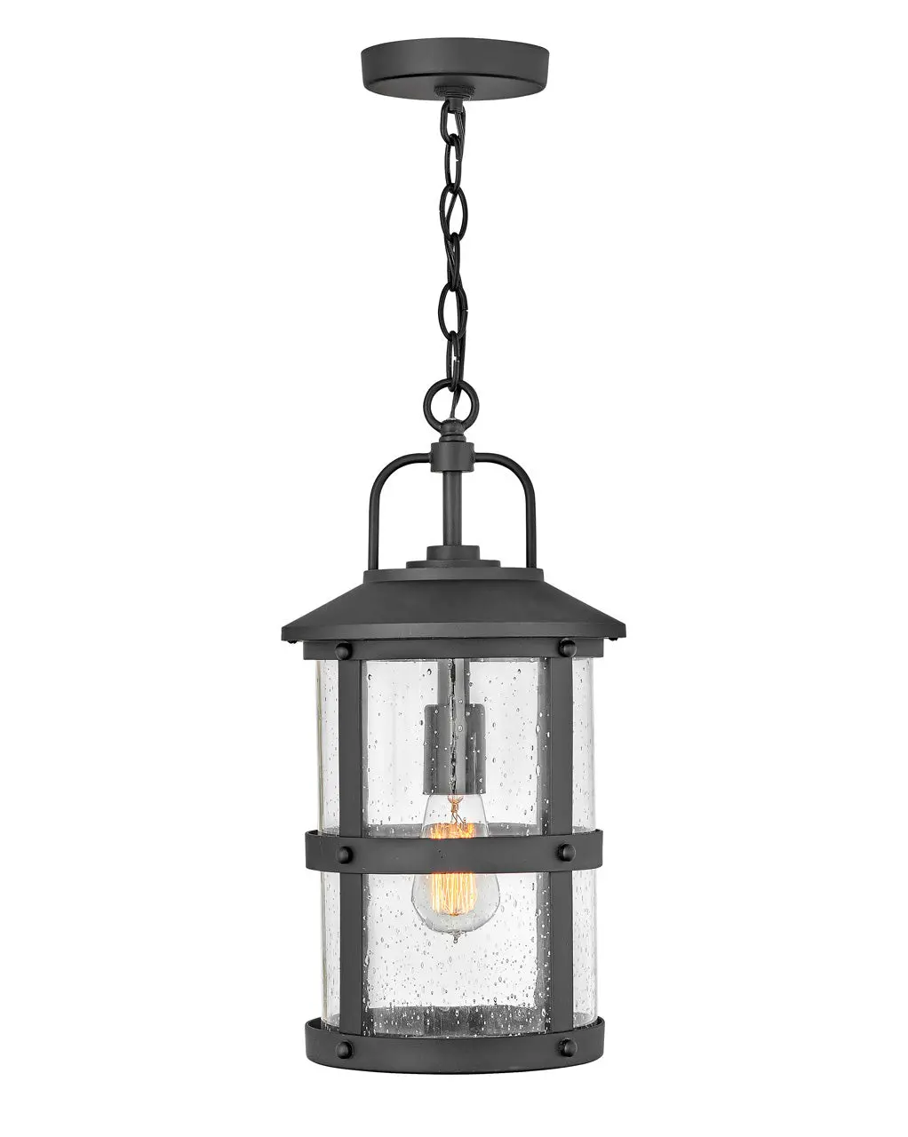 Lakehouse Led Outdoor Lantern In Black 1