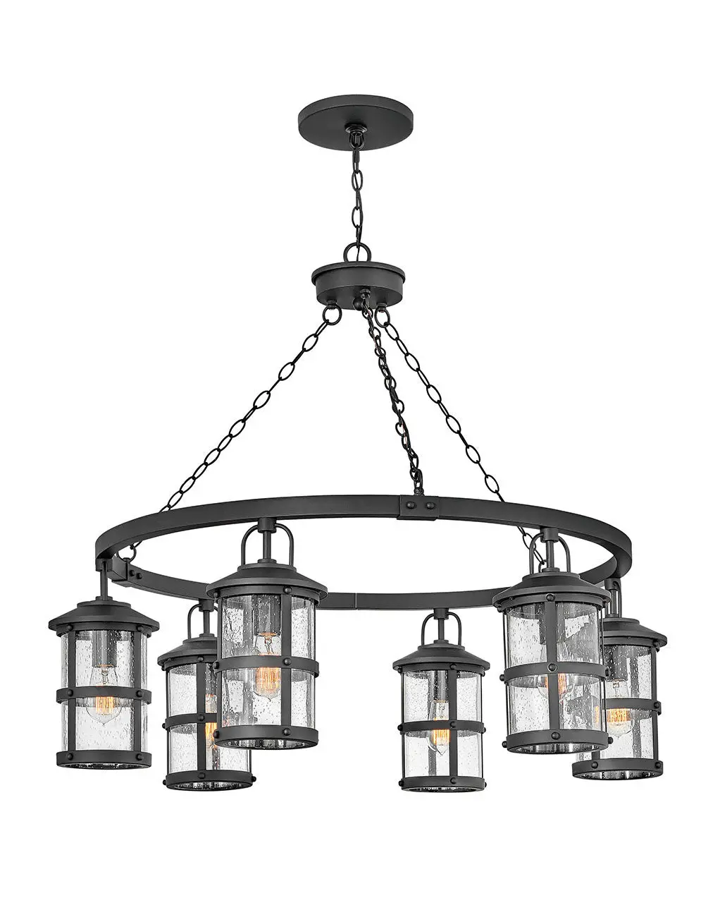 Lakehouse Led Outdoor Lantern In Black 1