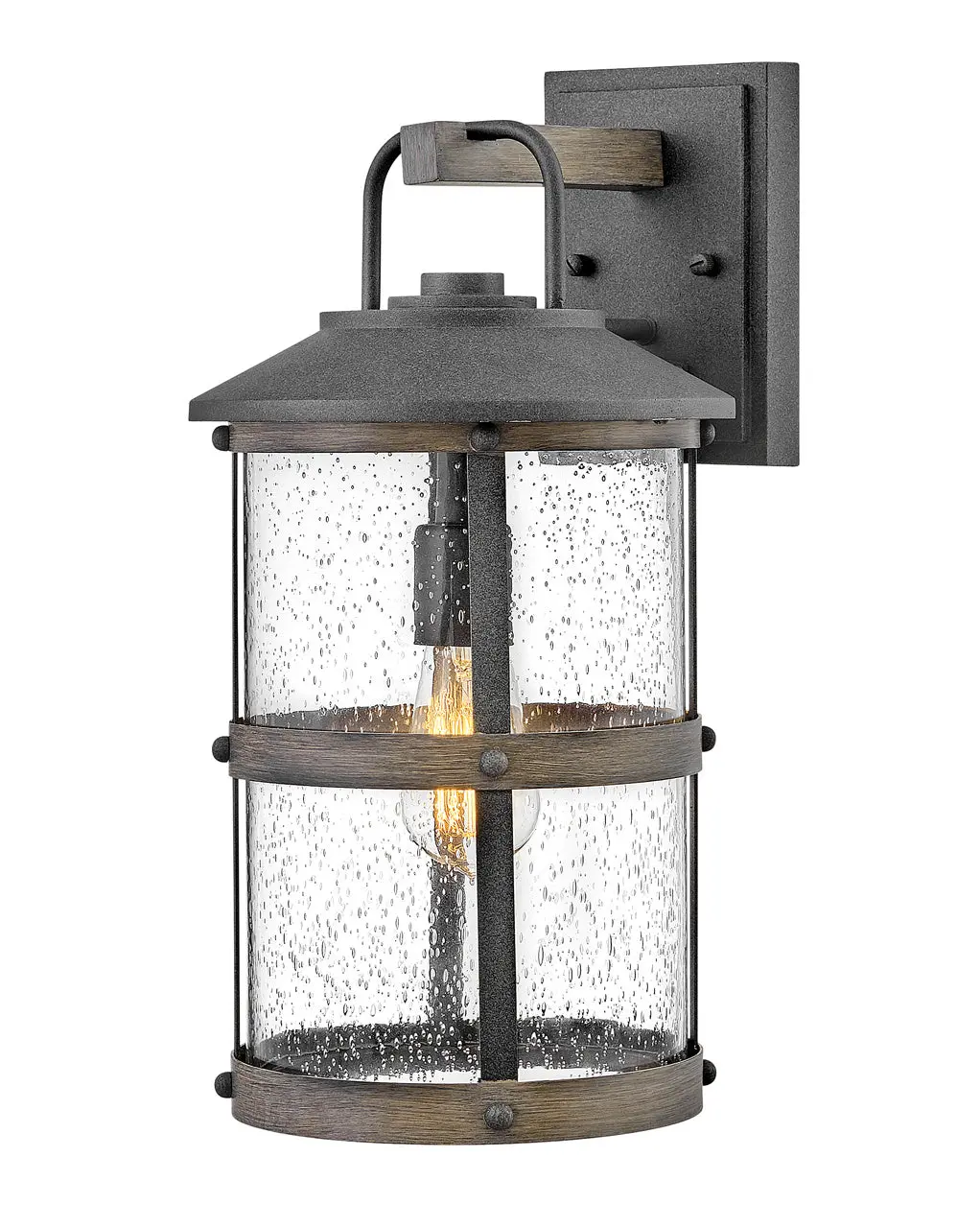 Lakehouse Led Outdoor Wall Mount In Aged Zinc 1