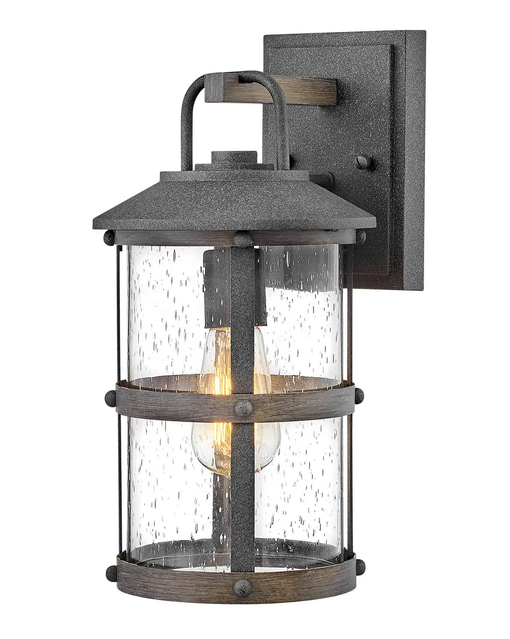 Lakehouse Led Wall Mount In Aged Zinc 1