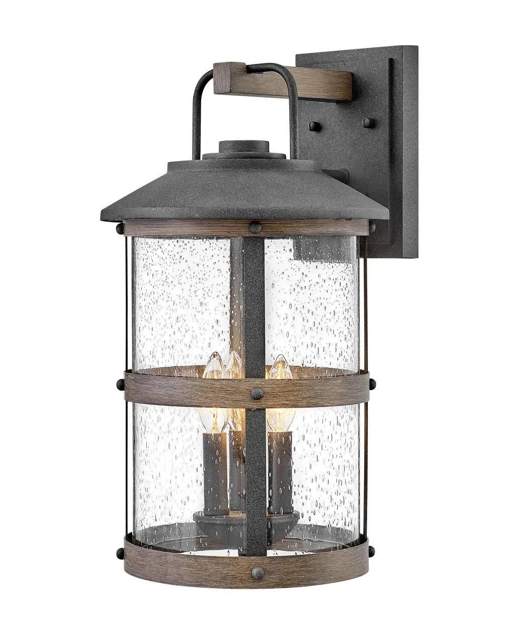 Lakehouse Led Wall Mount In Aged Zinc 1