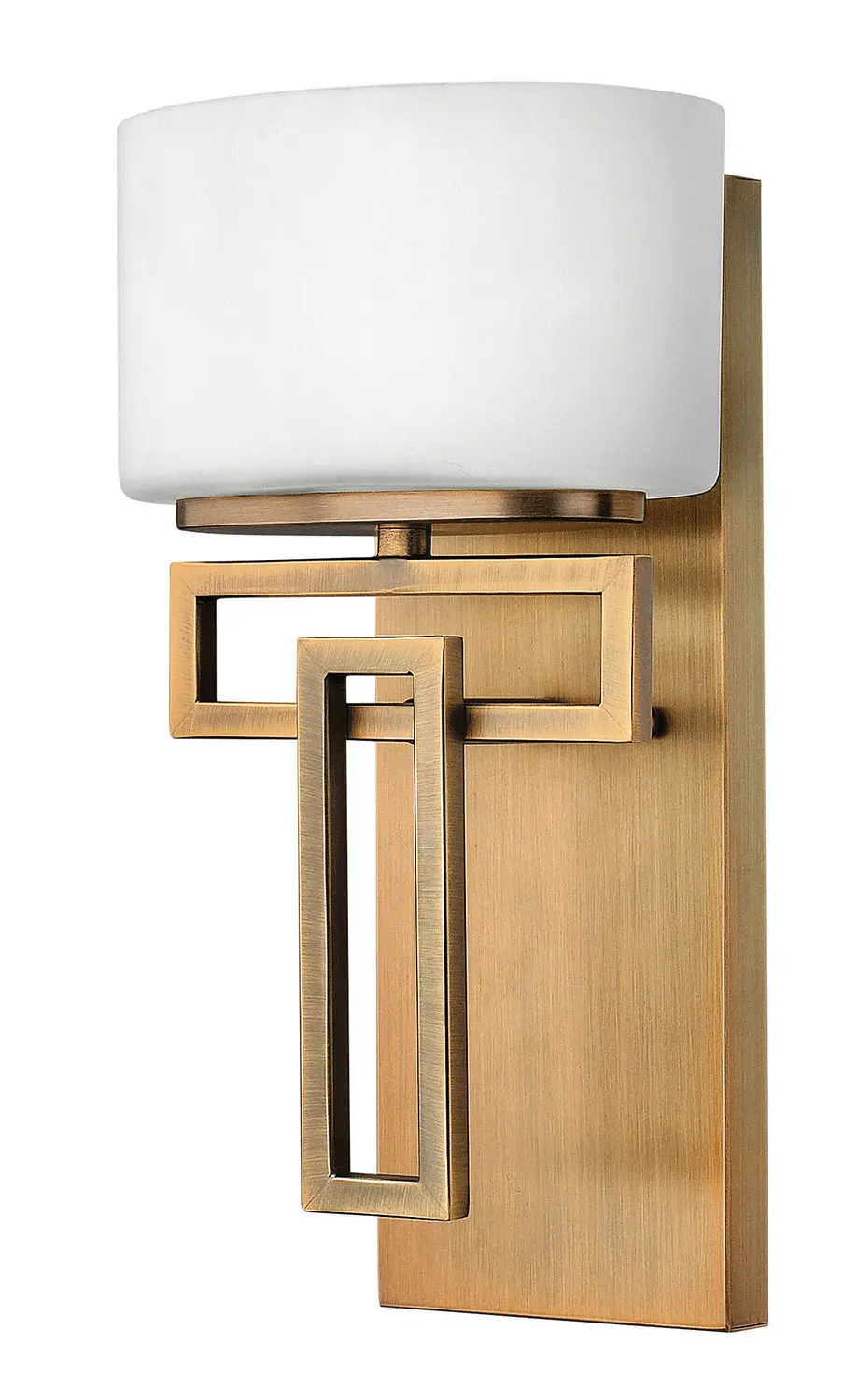 Lanza One Light Bath Sconce In Brushed Bronze 1