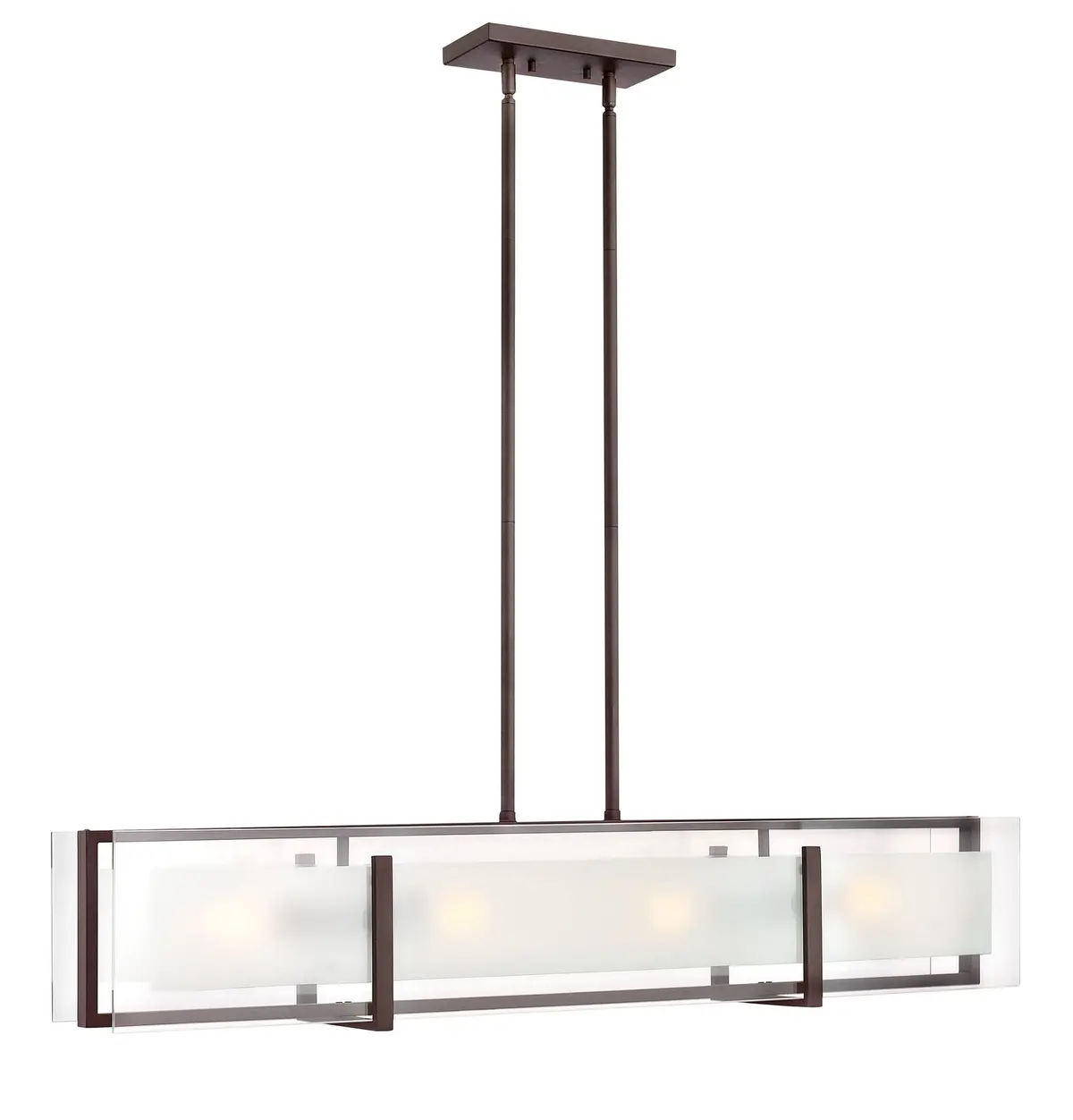 Latitude Led Linear Chandelier In Oil Rubbed Bronze 1