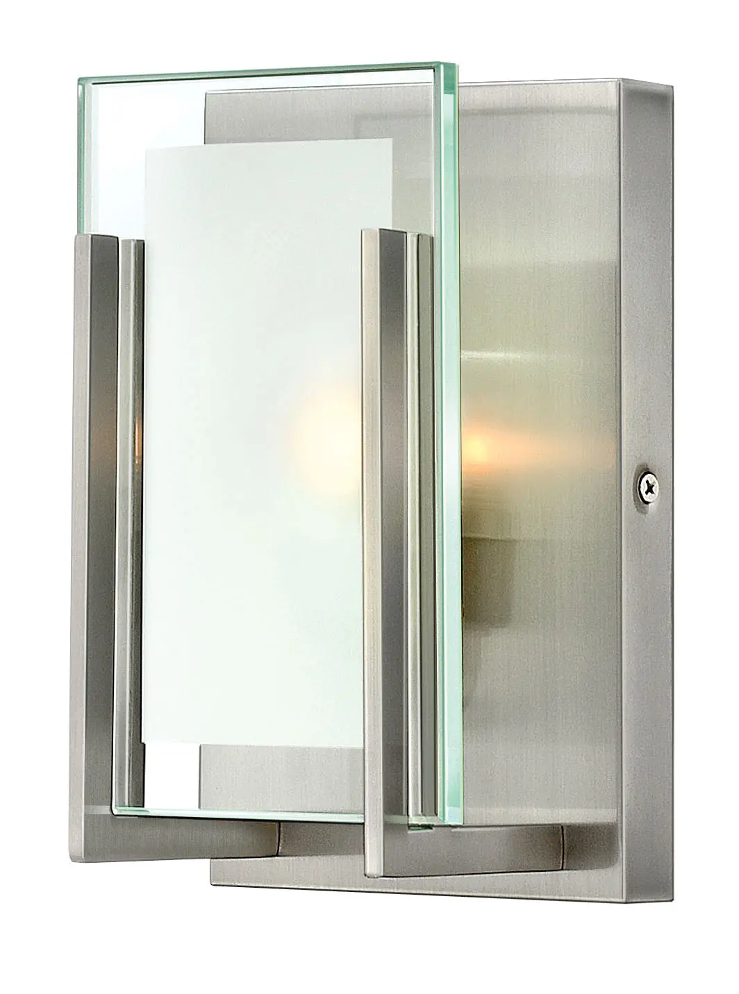 Latitude One Light Bath Sconce In Brushed Nickel 1