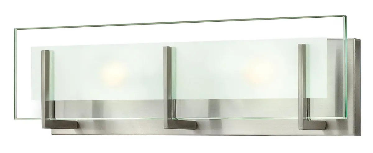 Latitude Two Light Bath In Brushed Nickel 1