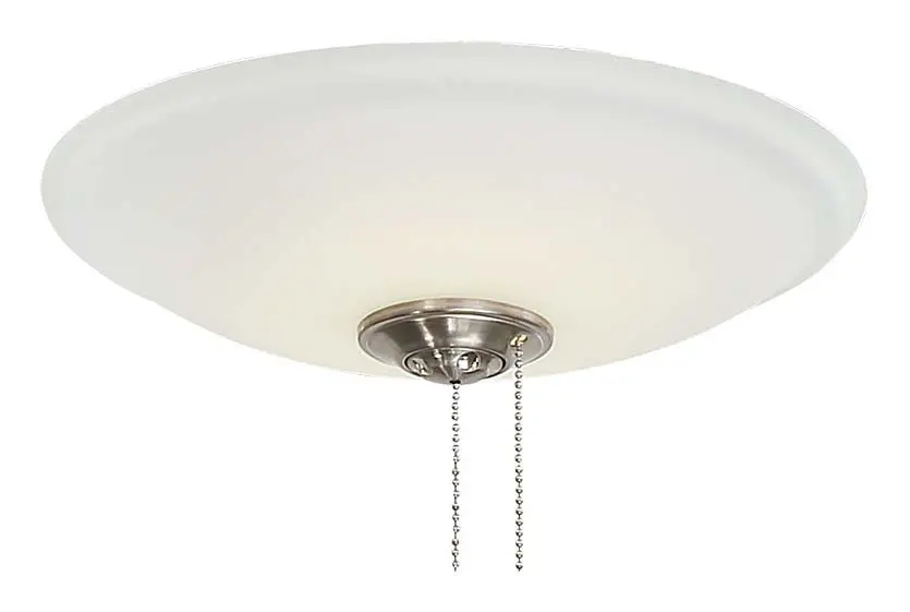 Led Fan Light Kit In White 1