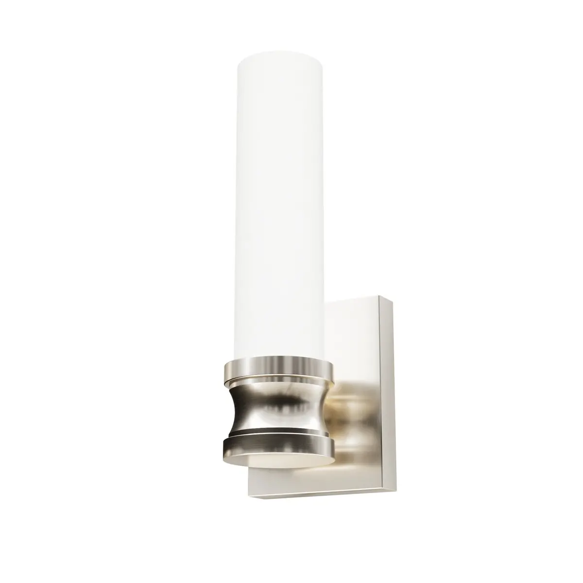 Lenlock One Light Wall Sconce In Brushed Nickel 1