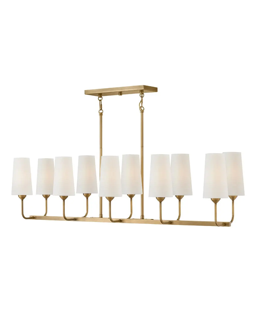 Lewis Led Linear Pendant In Heritage Brass 1