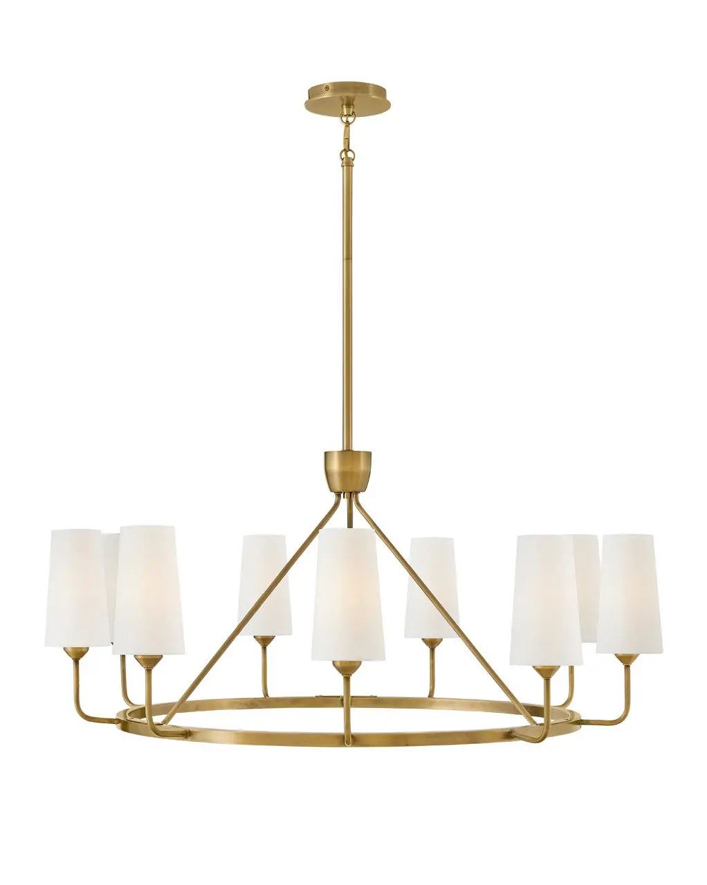 Lewis Led Pendant In Heritage Brass 1
