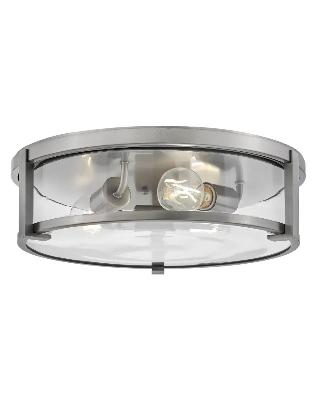 Lowell Led Flush Mount In Antique Nickel 1